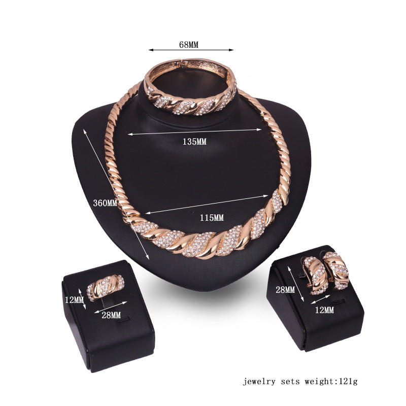 Jewelry Set Fashion Exaggerated RhinestonesJewelry Set