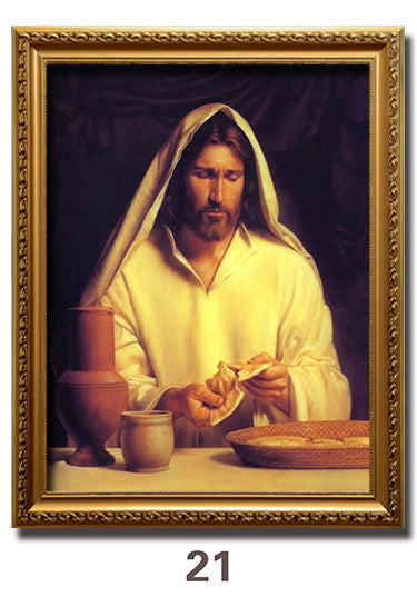 Jesus Portrait Immanuel Lord Christian Decorative Painting