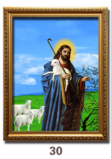 Jesus Portrait Immanuel Lord Christian Decorative Painting