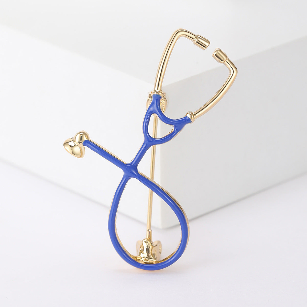 Creative Personality Doctor Nurse Stethoscope Brooch Medical Staff Work Badge Pin Cardigan Coat Accessories