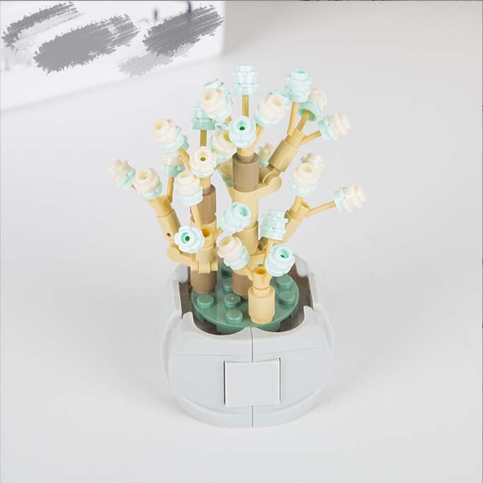 Children's Assembling Small Particle Virtual Bouquet