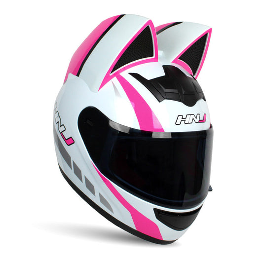 Men And Women Personalized Cat Ears Electric Motorcycle Helmets