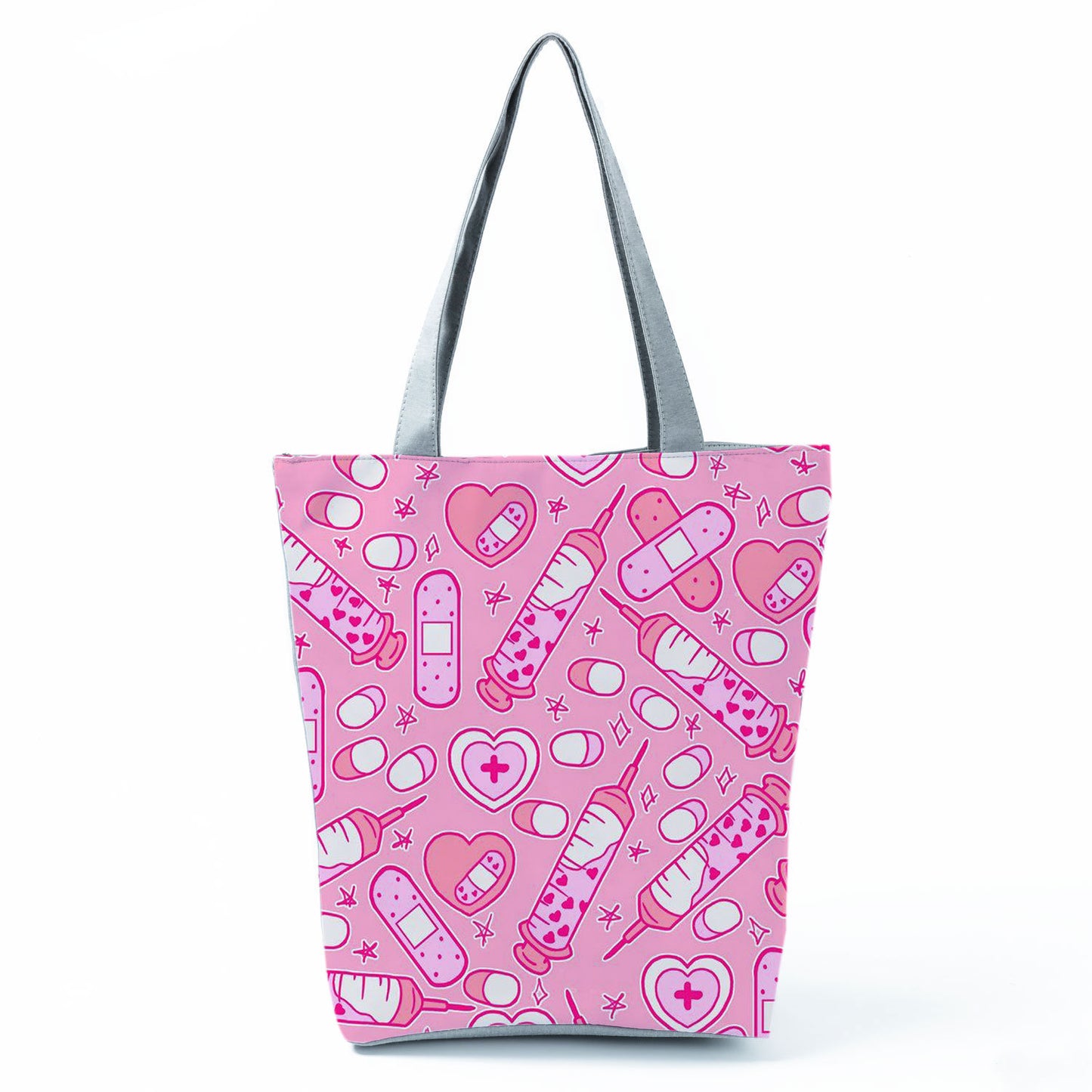 Medical Print Ladies Shoulder Bag Large Capacity