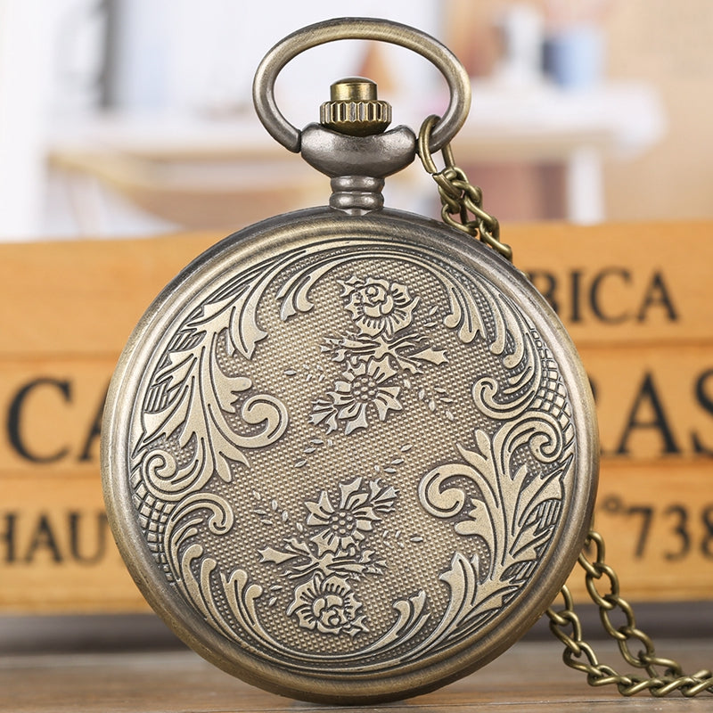 Big Pocket Watch With Virgin Mary And Jesus Motif