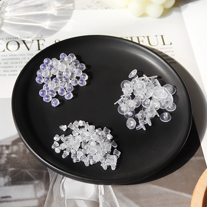 Silicone Transparent Earring Plug Plastic Accessories