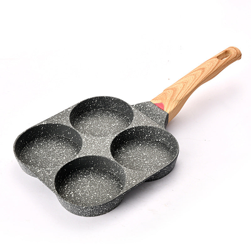 Four-hole Egg Frying Pan Medical Stone Non-stick Pan Home Breakfast Mini Frying Pan