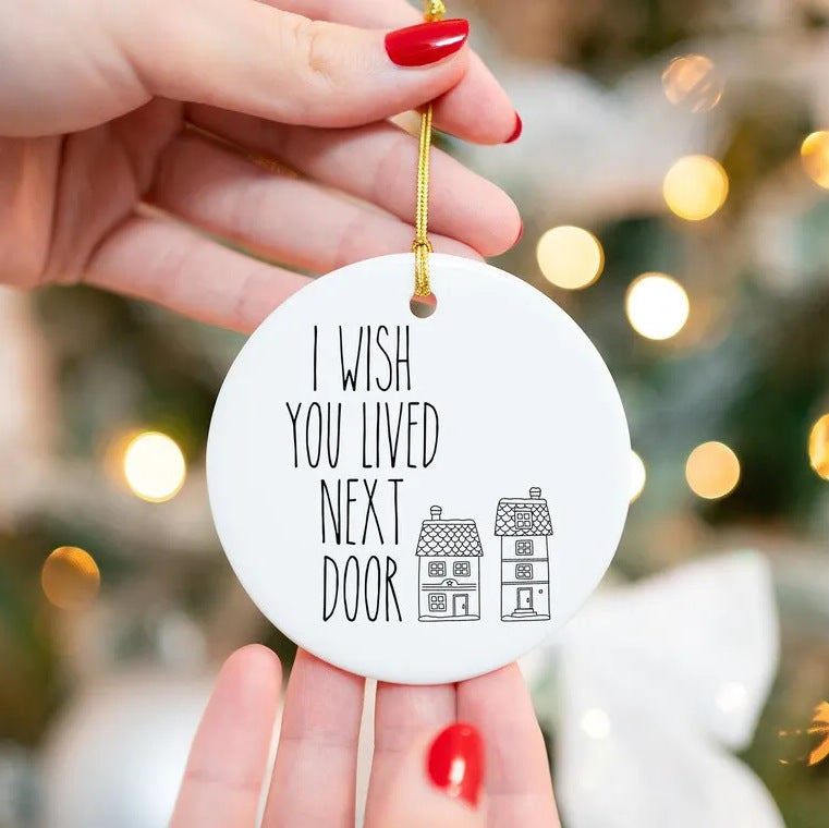 Fashion Simple Jesus Christmas Tree Pendant