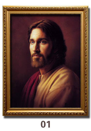 Jesus Portrait Immanuel Lord Christian Decorative Painting