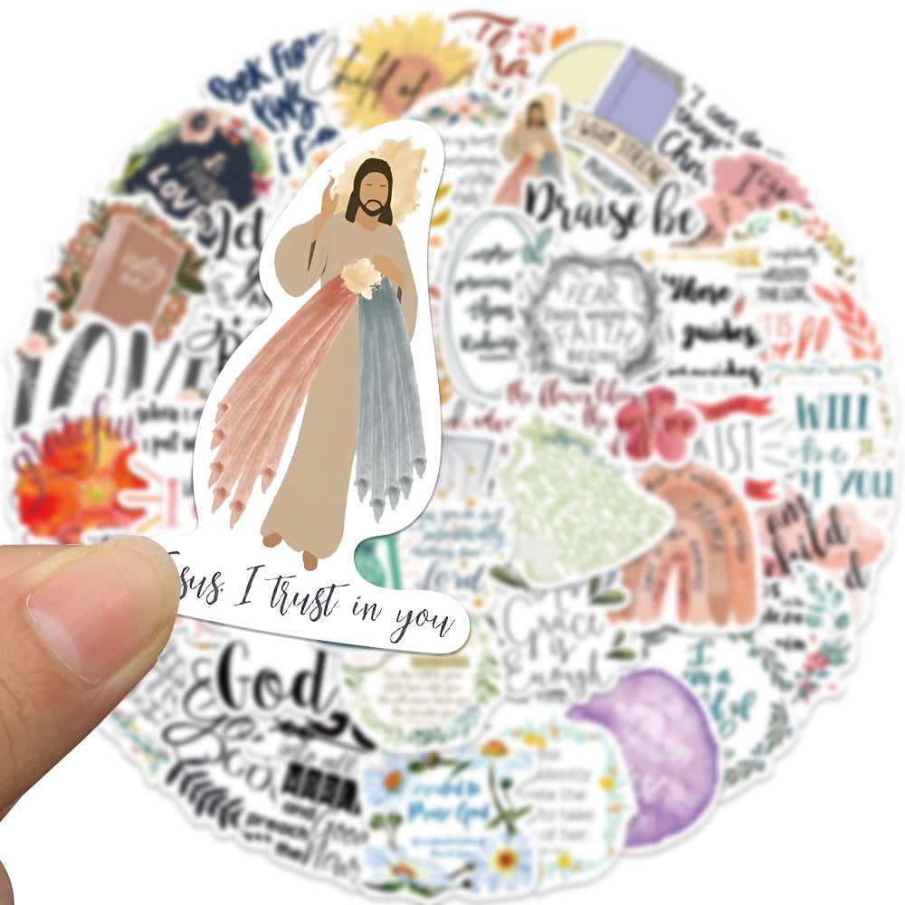 52 Jesus Phrase Bible Doodle Stickers