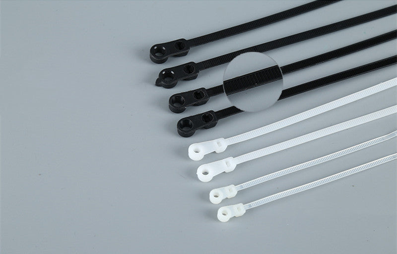 With Screw Hole Round Screw Self-locking Fixed Head Cable Tie