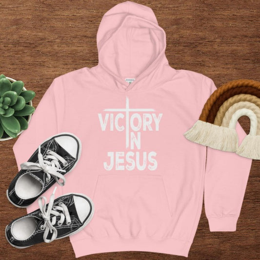 Christian Victory In Jesus Children's Hoodie