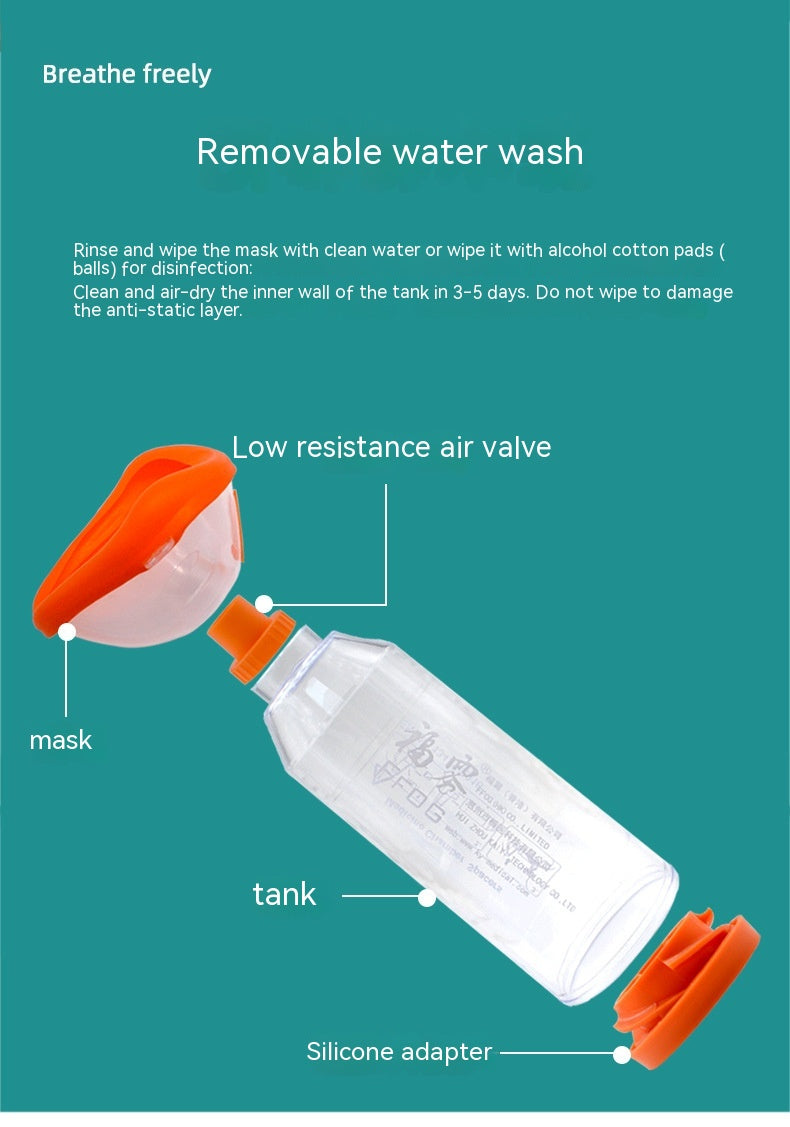 Medical Nose And Mouth Aerosol Spacer Inhaler Children