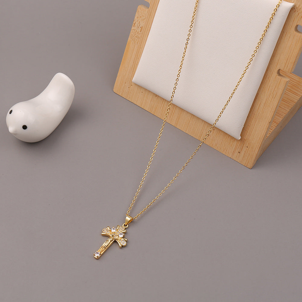 Cross Jesus Personality Cold Wind Necklace Retro