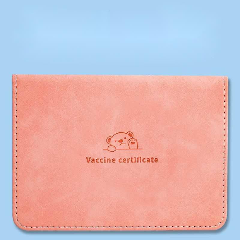 Skin-sensing Leather-faced Birth Medical Certificate Protective Sleeve Student Card Sleeve