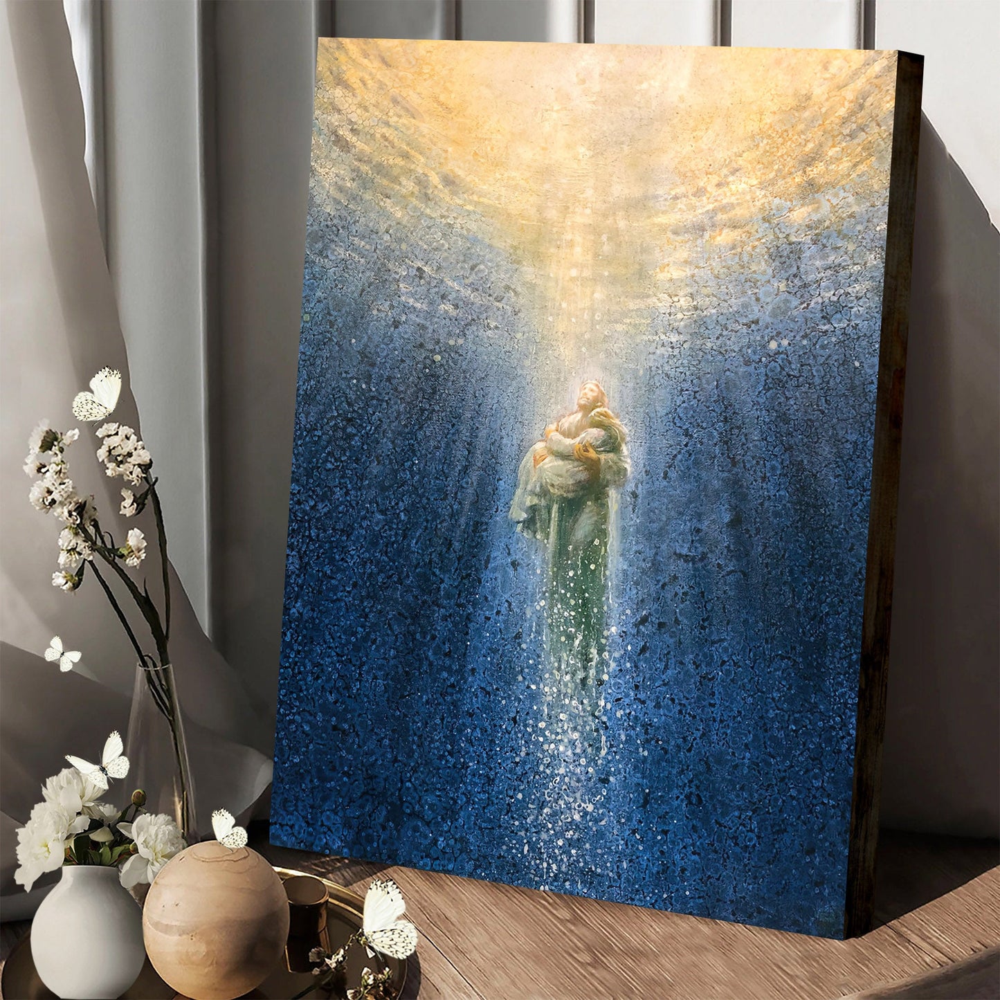 Save Me Kanaf Wall Art-Jesus Save Woman Poster