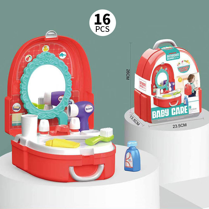 Children's Play House Kitchen Tableware Table Medical Utensils Makeup Fruits And Vegetables