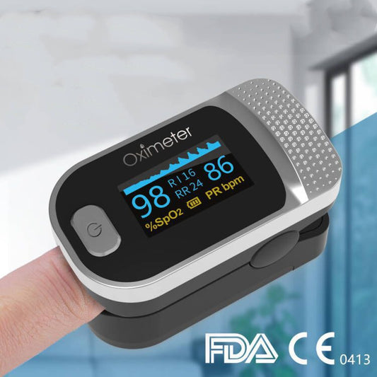 Medical Blood Oxygen Pulse Detector Household Portable Finger Pulse Monitoring Saturation Finger Clip Oximeter