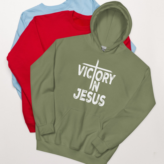 Christian Victory In Jesus Unisex Hoodie