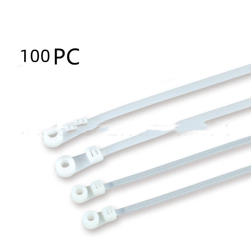 With Screw Hole Round Screw Self-locking Fixed Head Cable Tie
