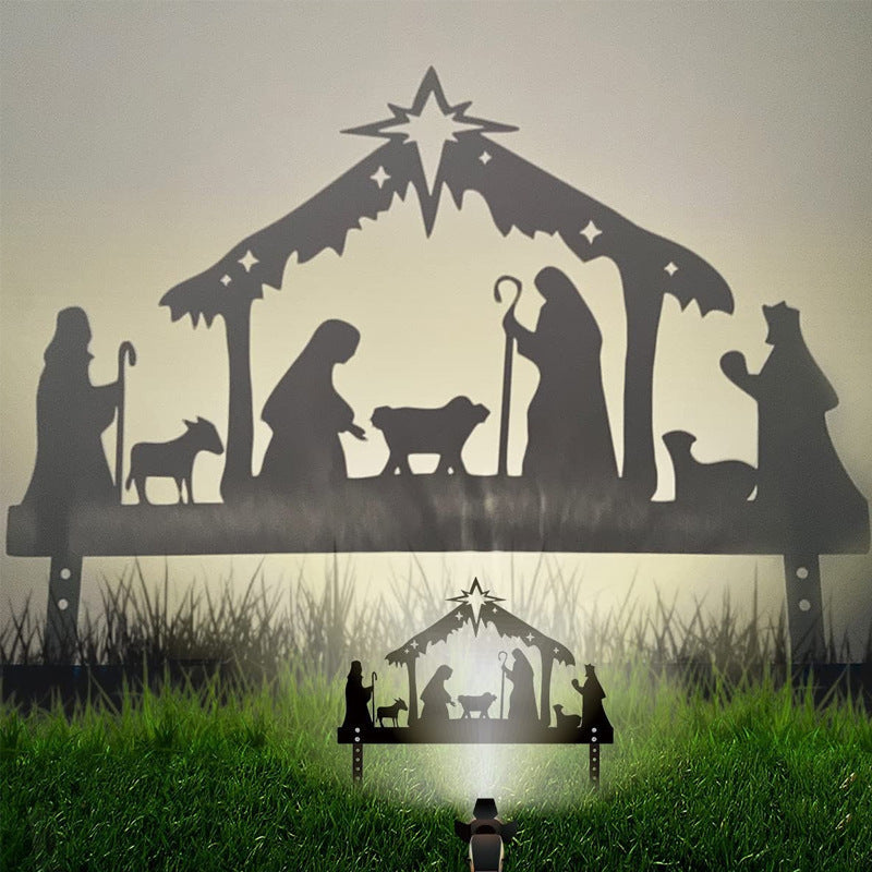 Christmas Modern Independent Station The Birth Of Jesus Iron Art Crafts Decorations