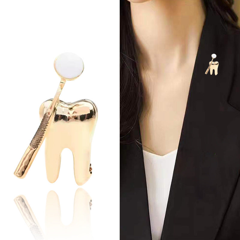 New Simple Medical Brooch Shirt Coat Dress