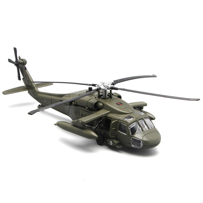 Black Hawk Gunship Alloy Military Model